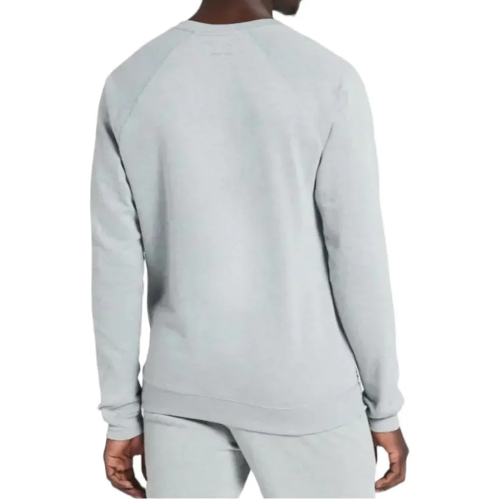 Polo Ralph Lauren Raglan Grey Crewneck Regular Fit Mens Sleepwear Sweatshirt - Picture 2 of 14